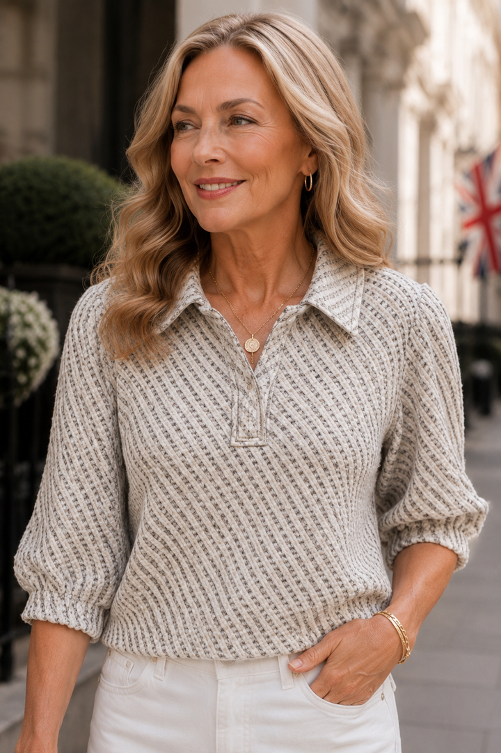 Pearl Quater Tweed Blouse