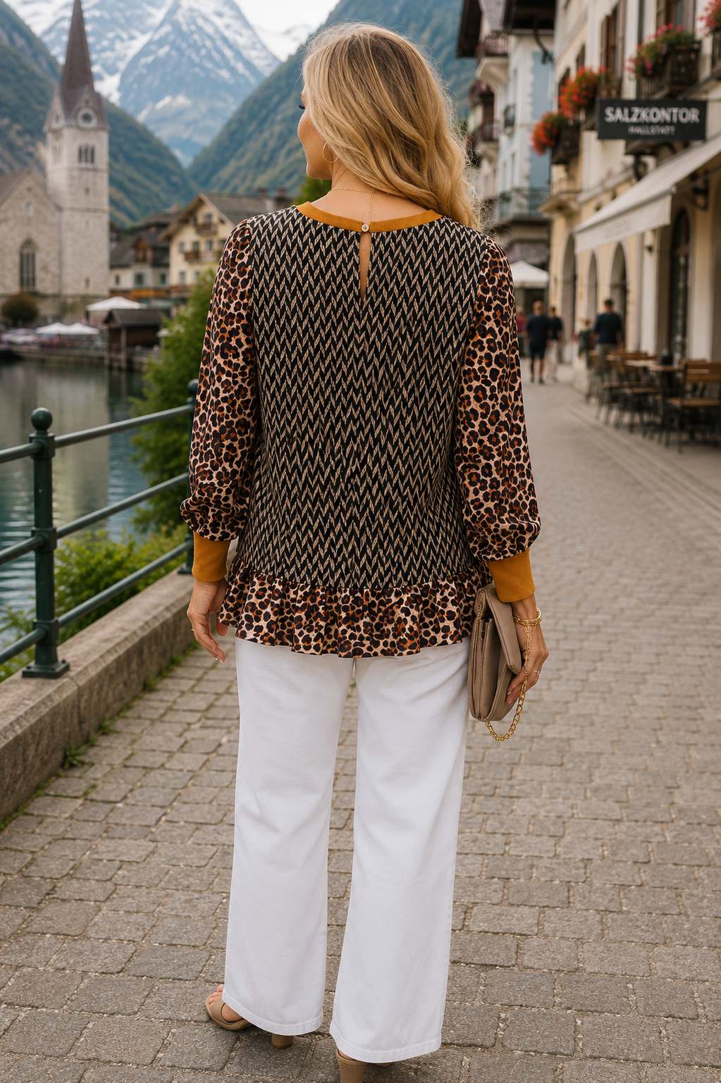 Leopard Knit Tunic