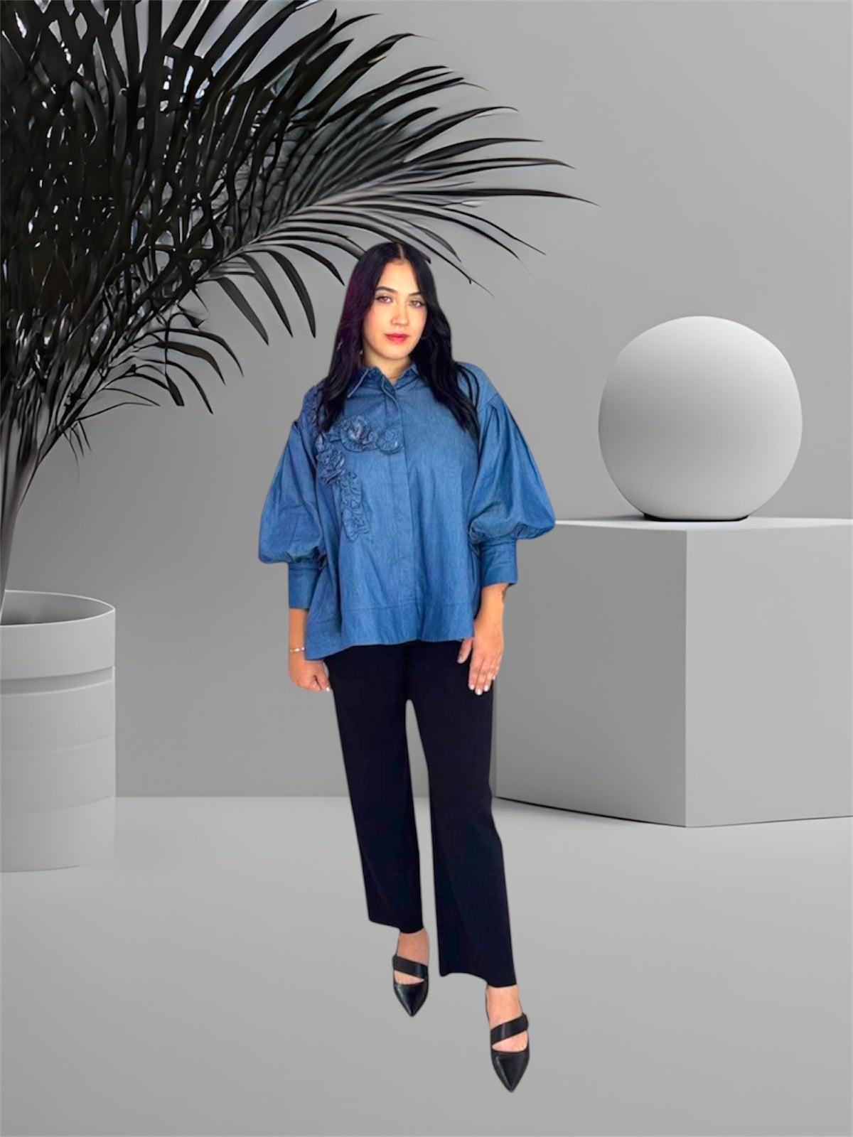 Gracia Fashion Denim Tunic