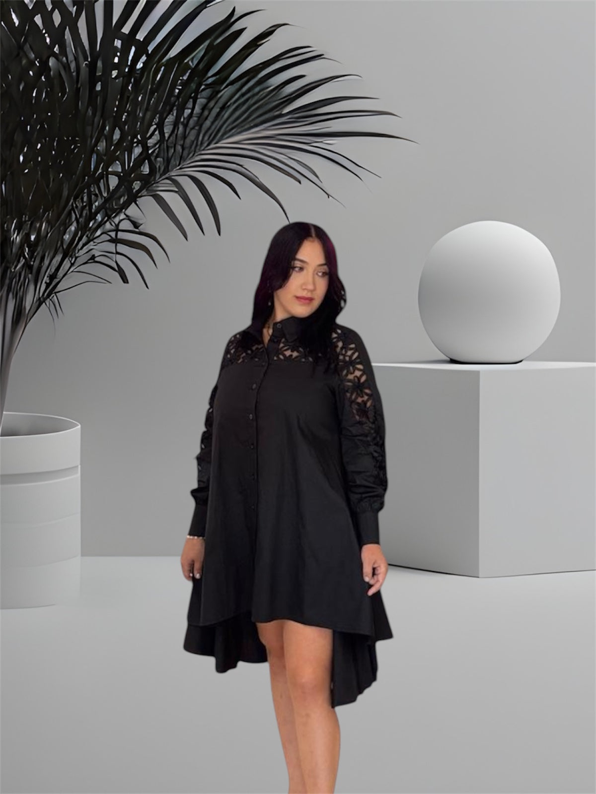 Gracia Fashion Black Dress