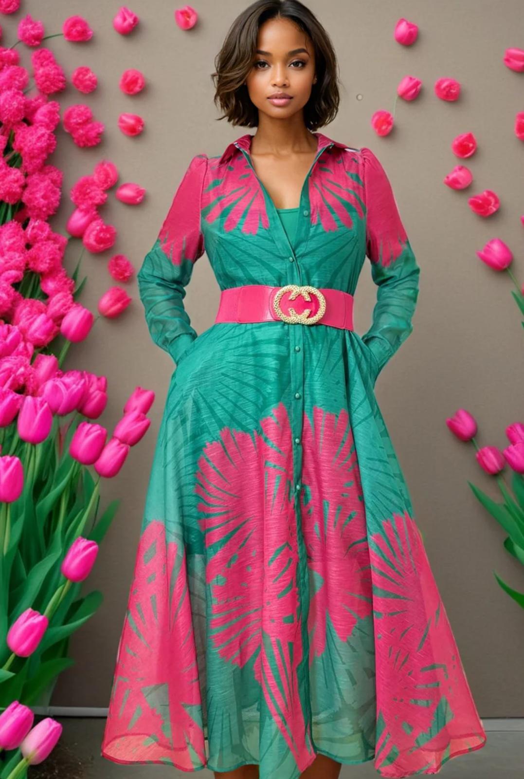 N By Nancy Floral Print Maxi Dress