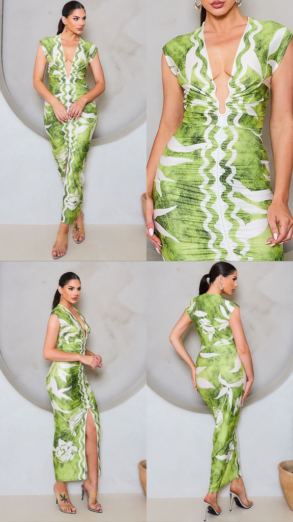Green Sexy Dress Garage Boutique Green Sexy Dress Garage Boutique