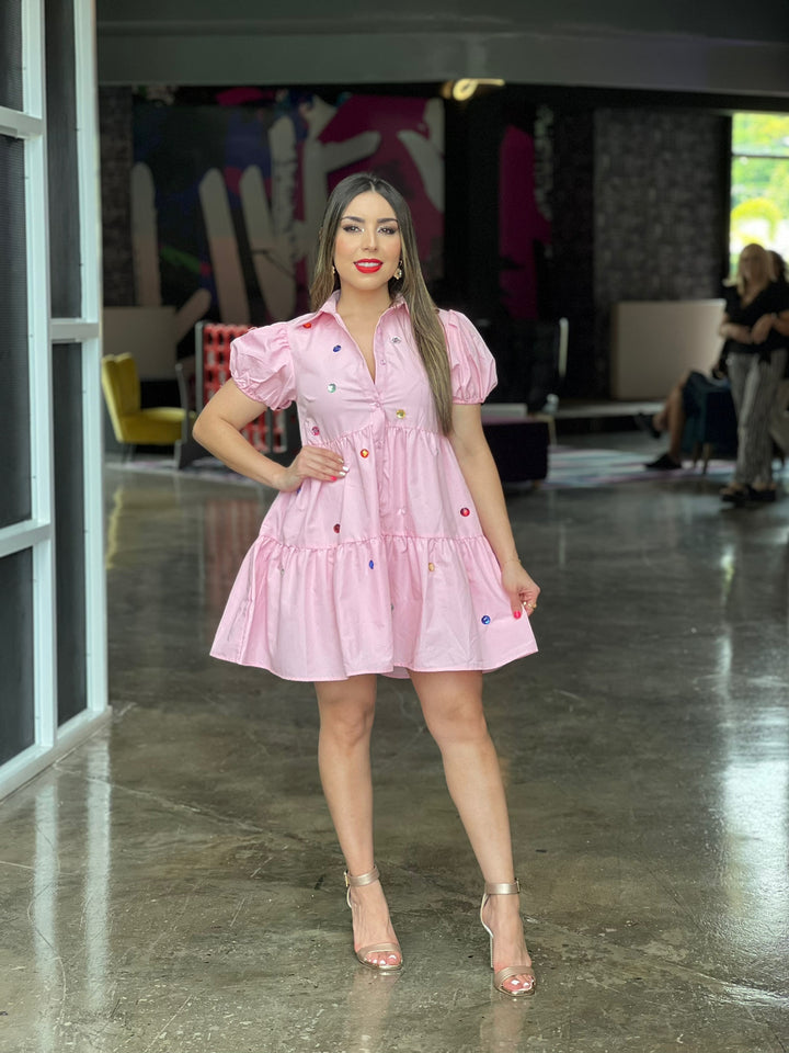 Hems Button Down Dress