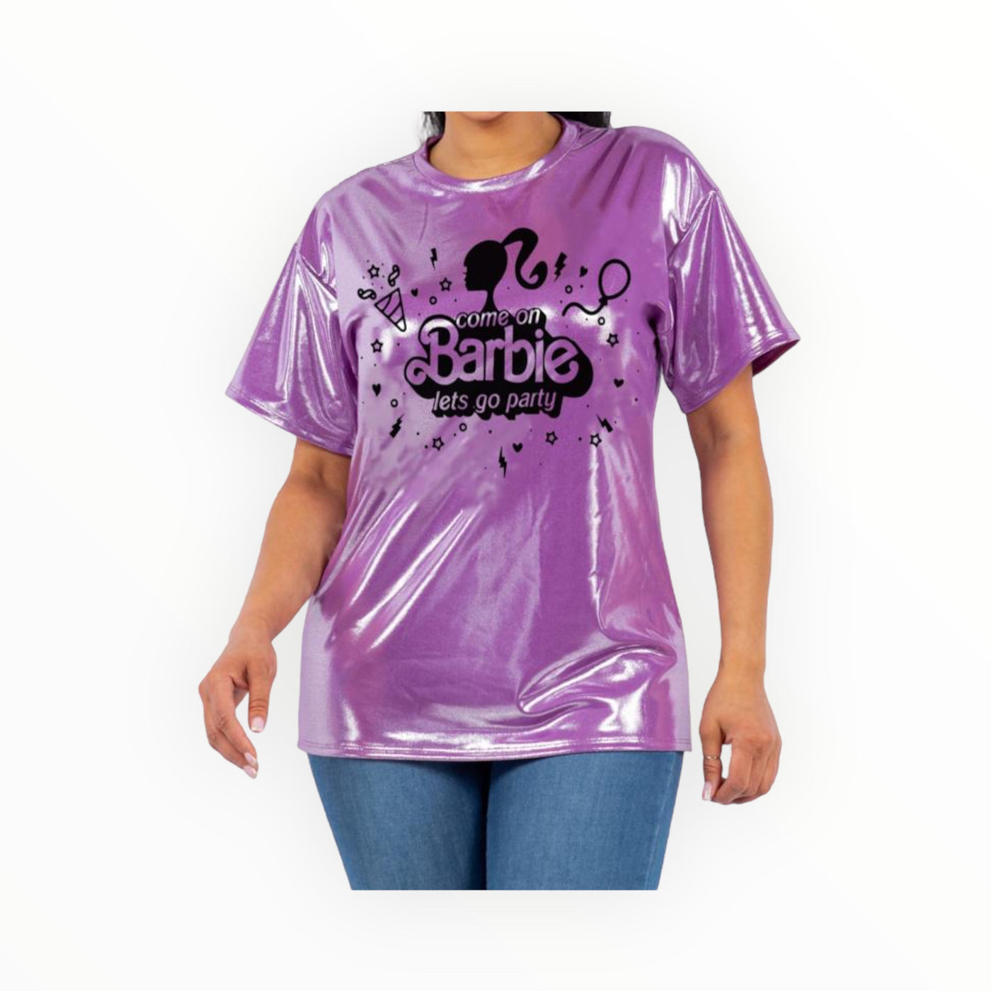 Barbie Metalic Top Lilac