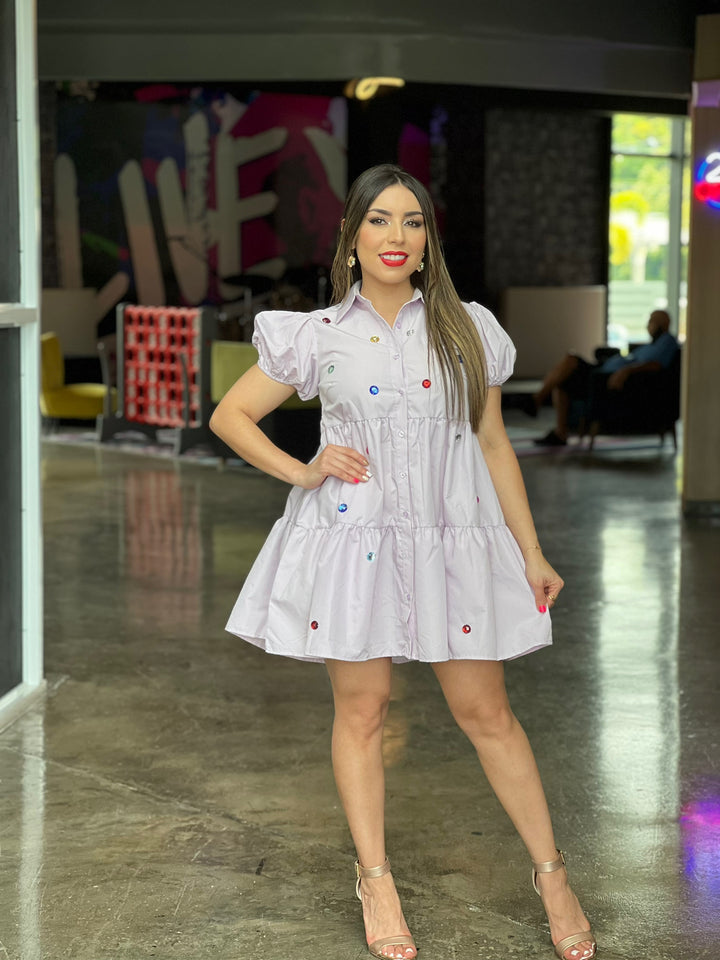 Hems Button Down Dress