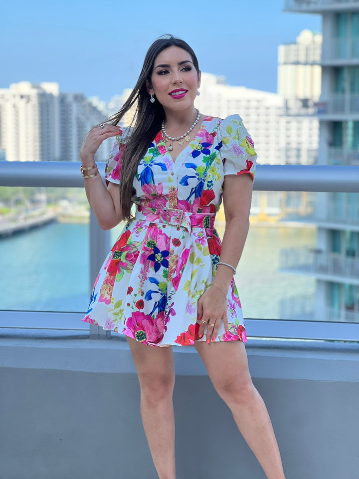 Floral Printed Romper