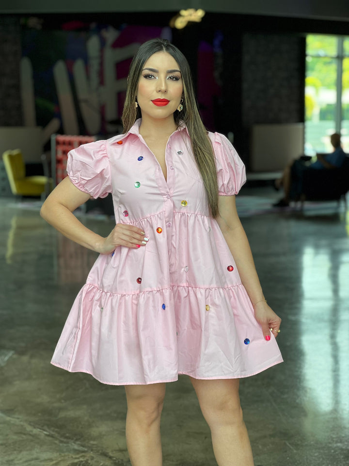 Hems Button Down Dress