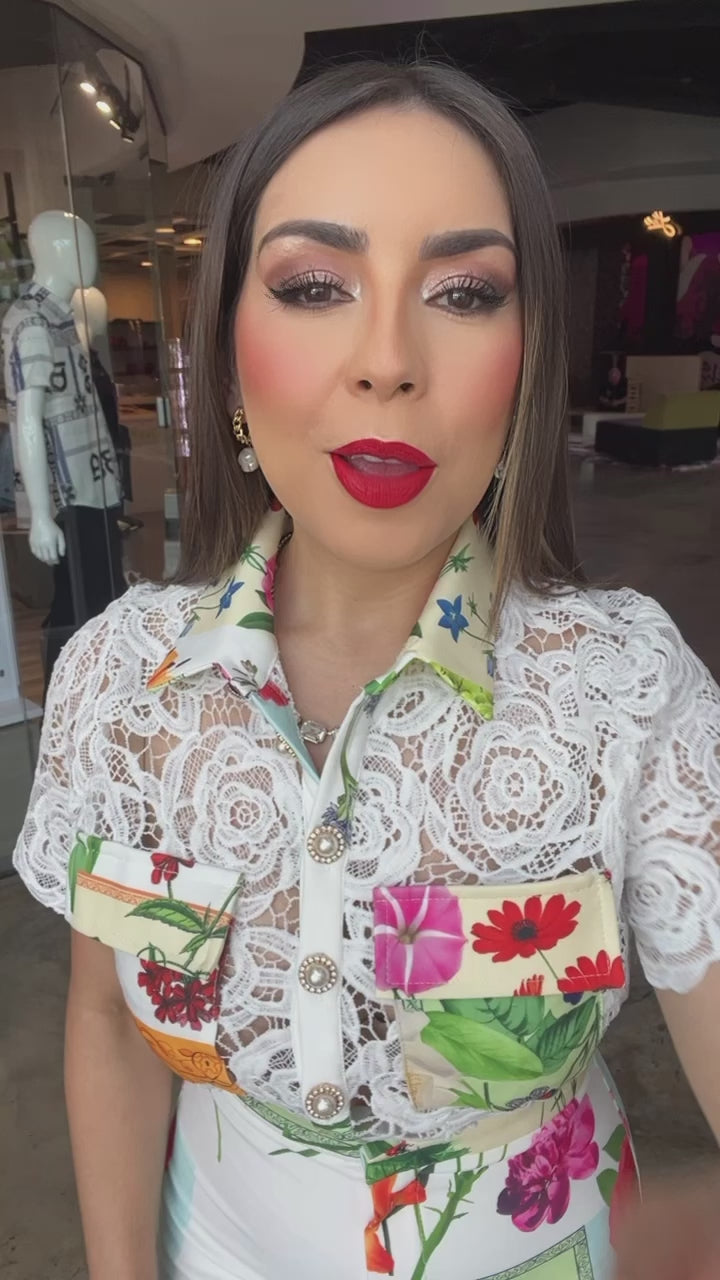 Lace Floral Jumpsuit