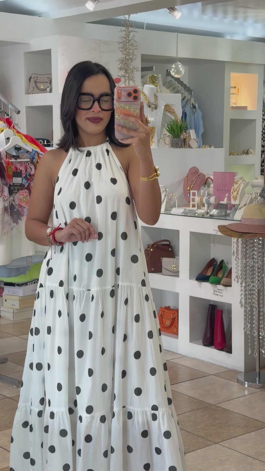 Luna Polka Dress