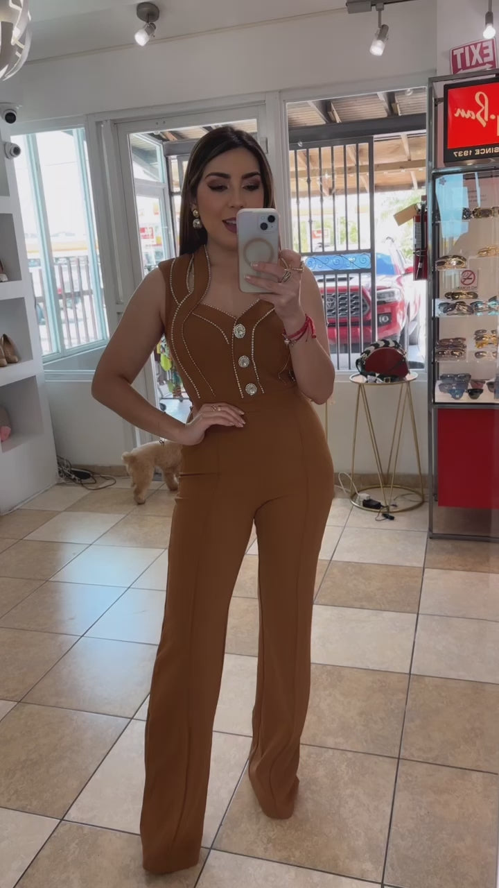 Cognac Jumpsuit