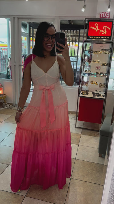 Ombre Pink Maxidress