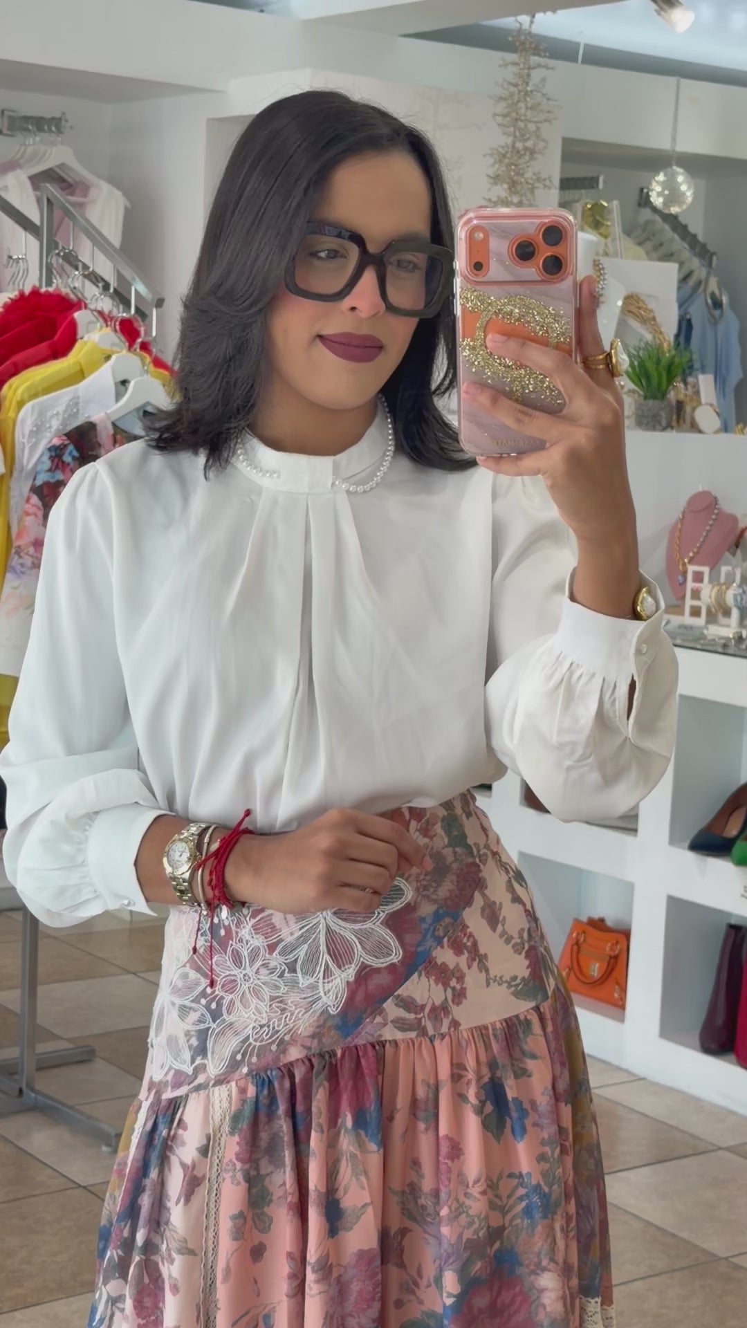Vintage Rosé Skirt