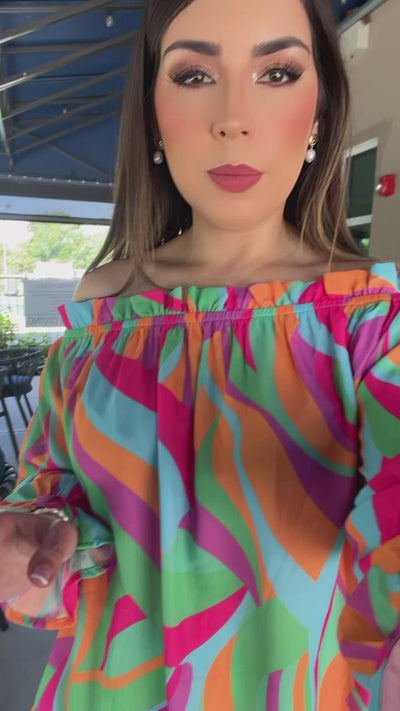 Off Shoulder Multi Top