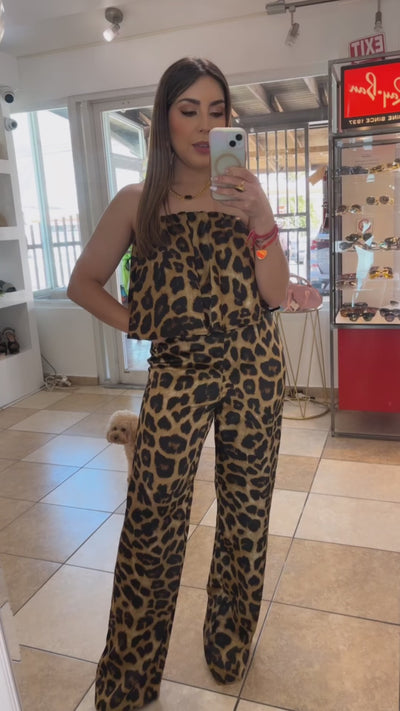 Animal Print Jumpsuit