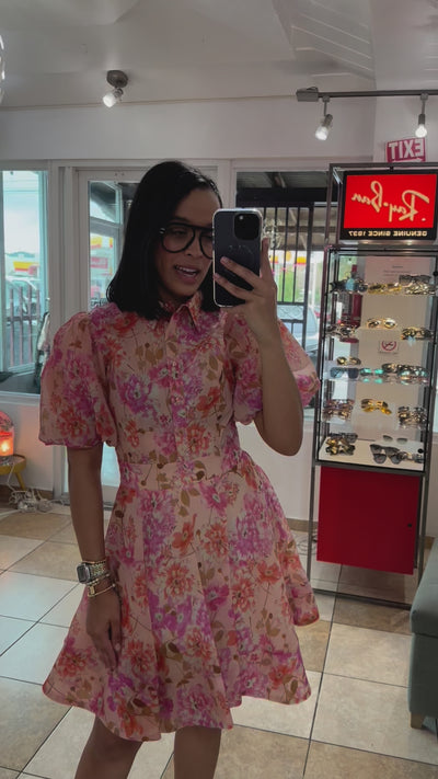 Sequin Peach Dress