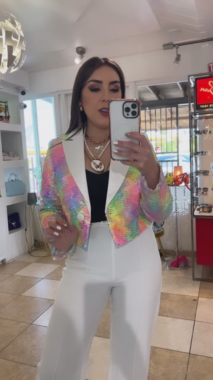 Multi Sequins Blazer