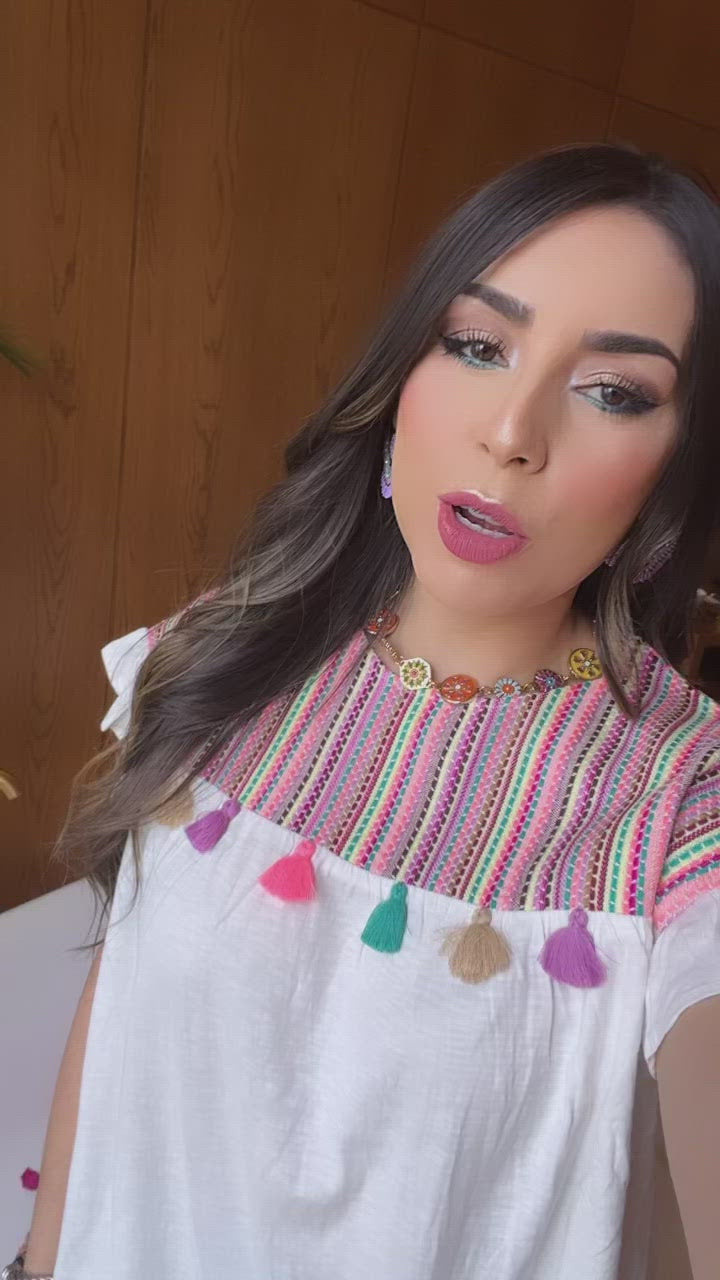 Knit Tassel Top