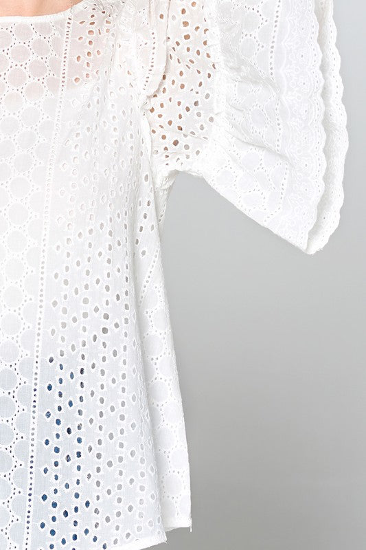 Eyelet Lace Blouse