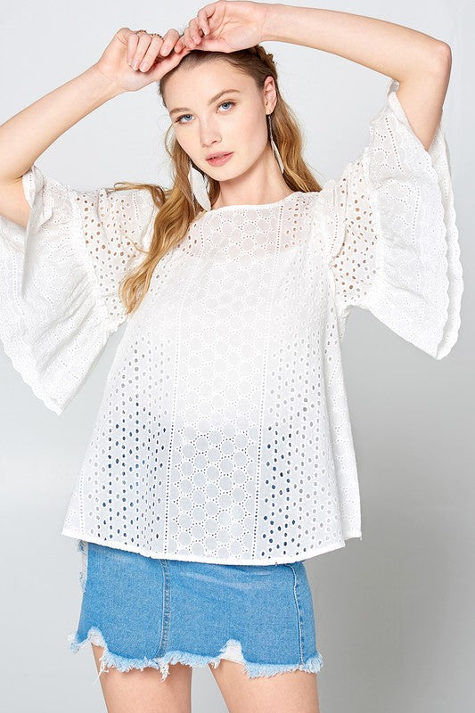 Eyelet Lace Blouse