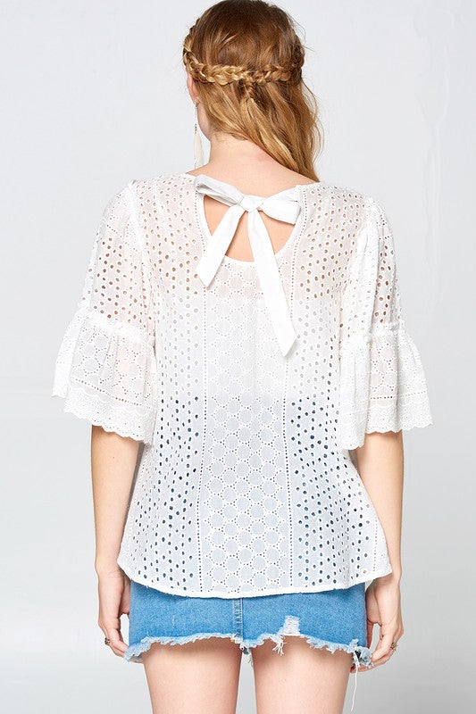 Eyelet Lace Blouse