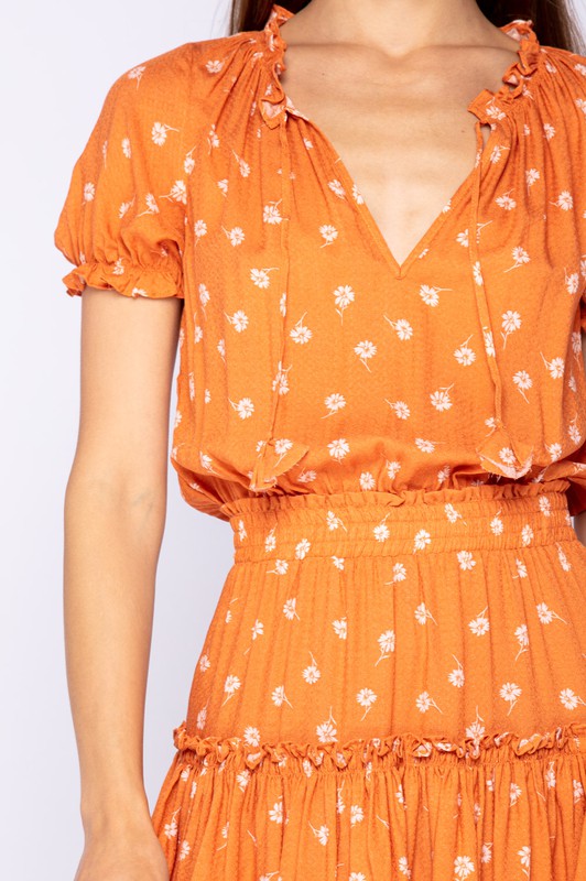 Floral Print Mini Dress