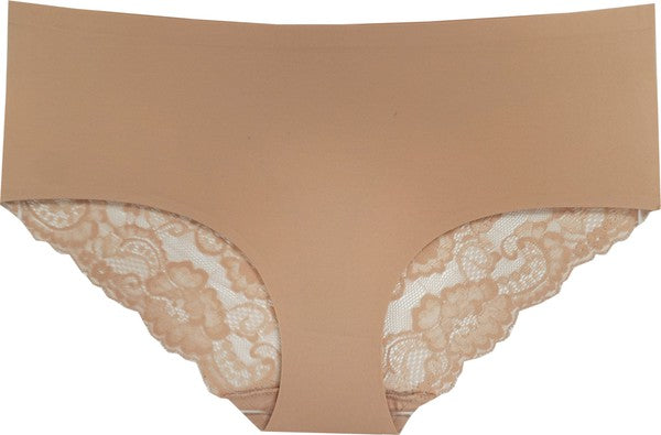 Bikini featuring floral lace back