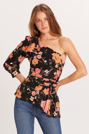 Floral One Shoulder Top