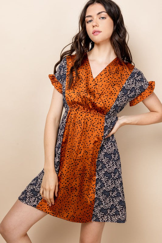 Mixed Print Dress