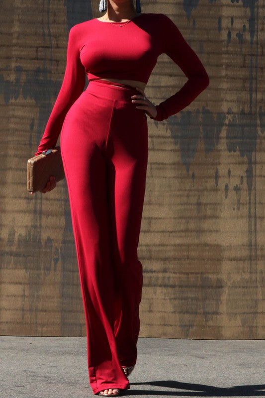 TOP AND PANT SET BACK DETAIL