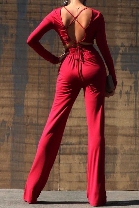 TOP AND PANT SET BACK DETAIL