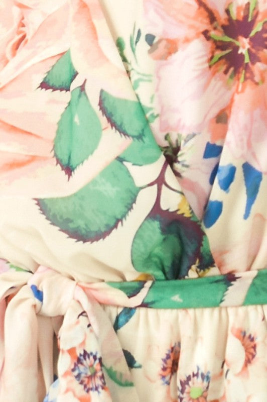 Floral Print Romper