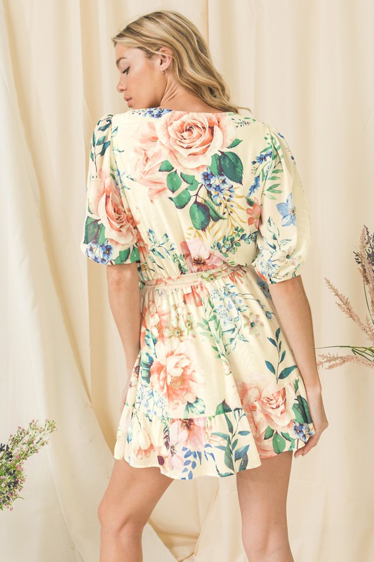 Floral Print Romper