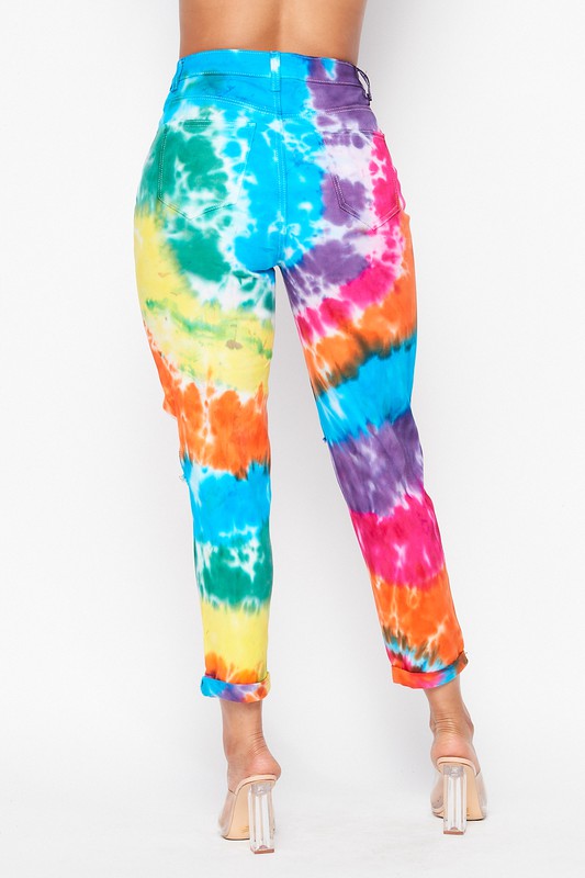 RAINBOW TIE DYE JEAN