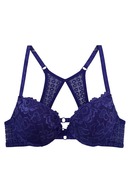 Floral Lace Hook Bra
