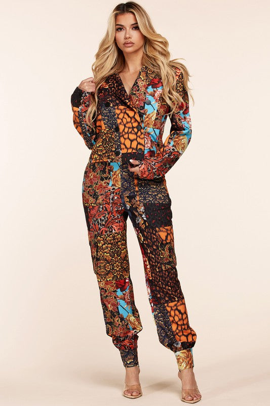 The Print Block Pantsuit