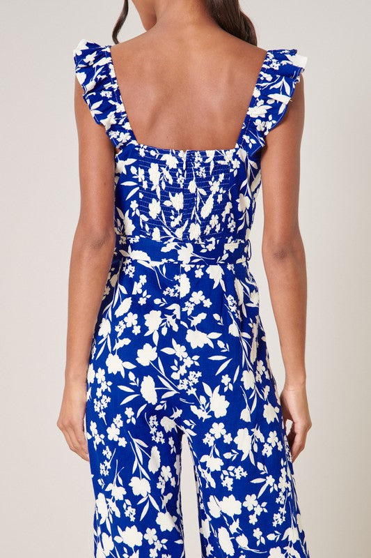 Wide Leg Sleeveless Jumpsuit
