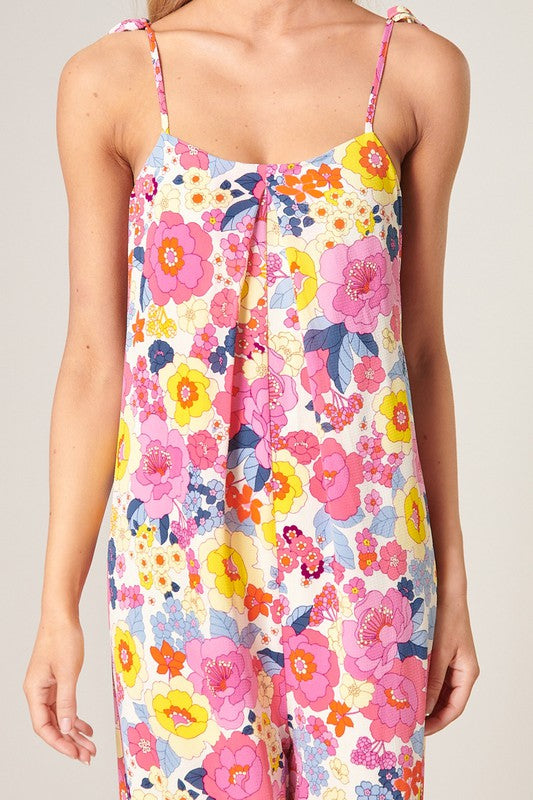 Floral Wide Leg Jumpsuit
