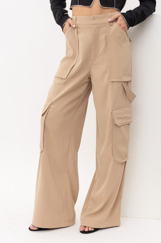 TAUPE CARGO PANTS