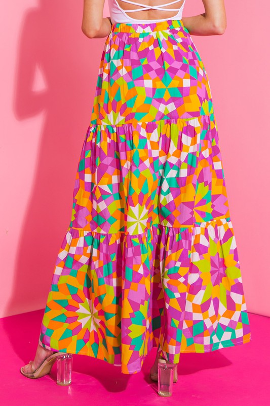 Multi Maxi Skirt