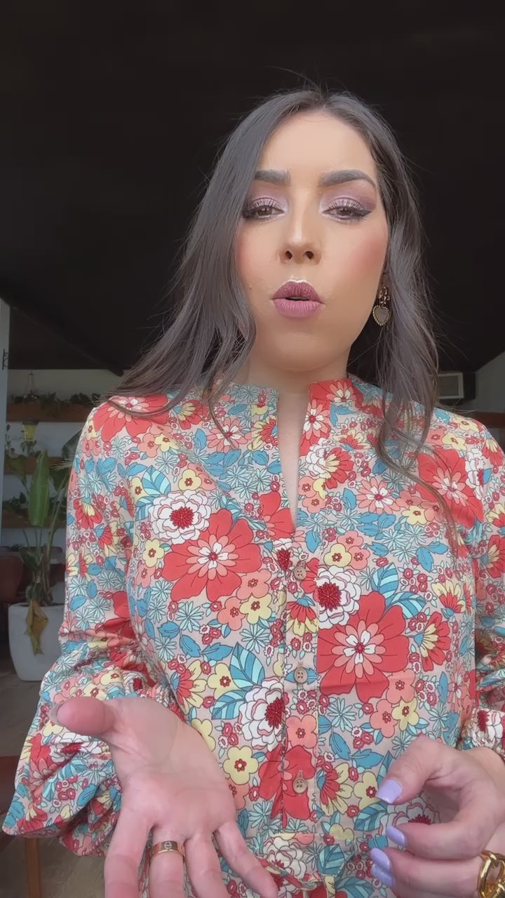 Floral Ruffle Mini Dress