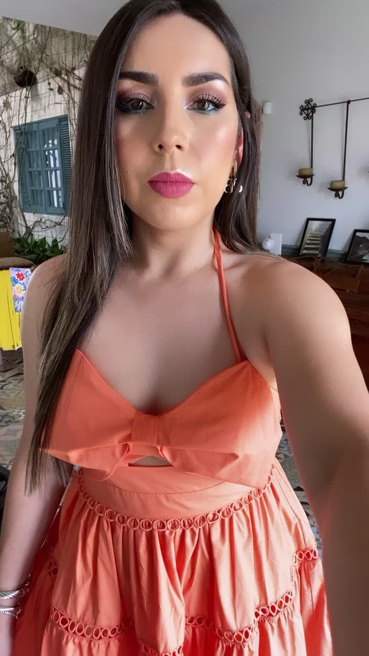 Tangerine Midi Dress
