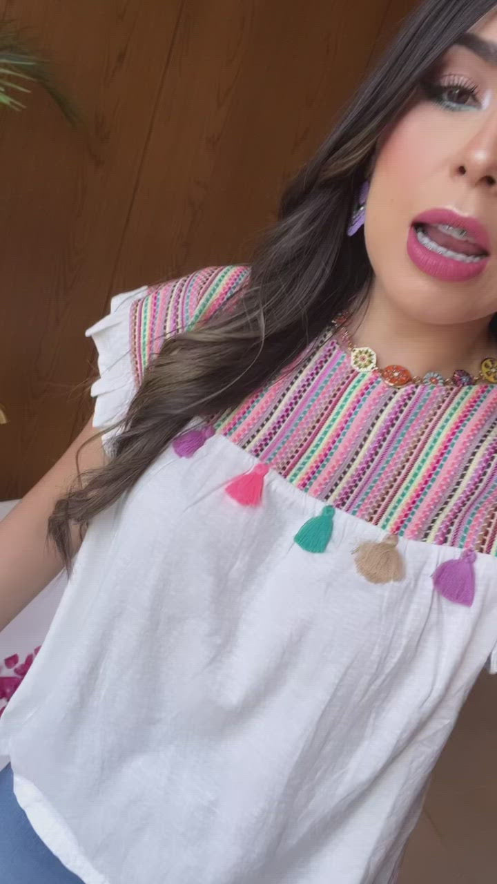 Knit Tassel Top