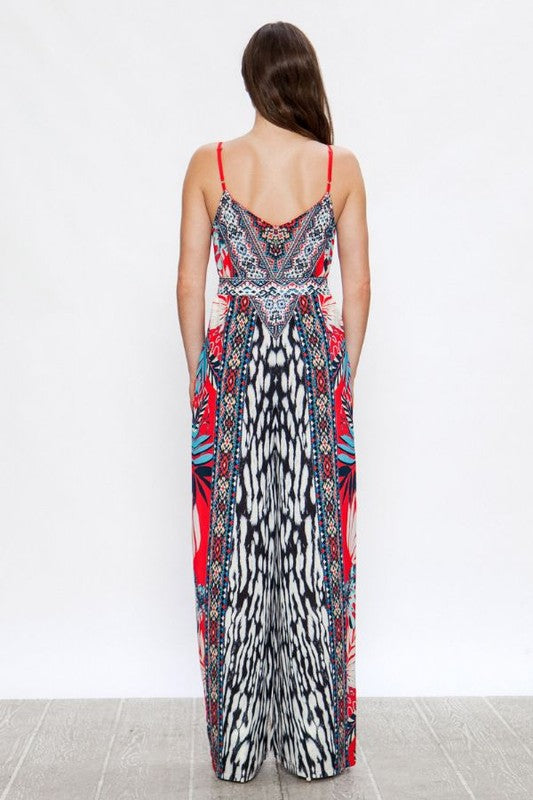 Mixed Tropical Jumpsuit