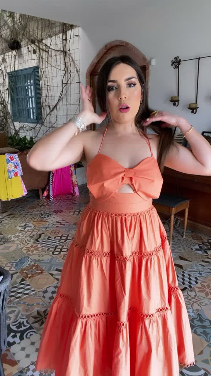 Tangerine Midi Dress