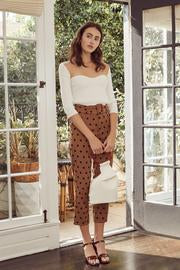 Audrey Belted Dot Pant