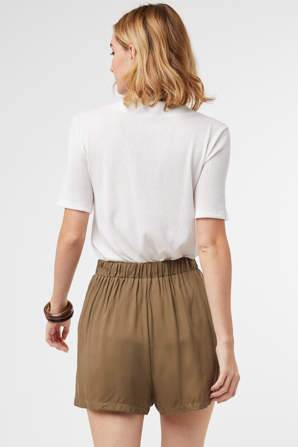 High Waist Olive Shorts
