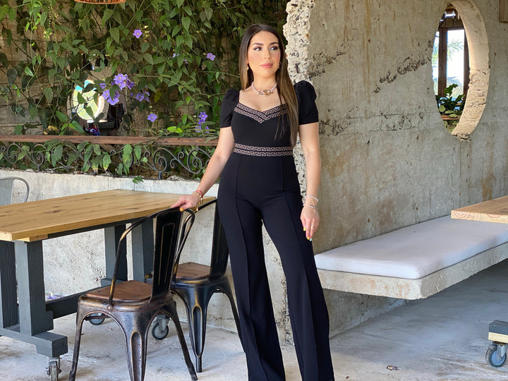 Greek Border Pattern Jumpsuit
