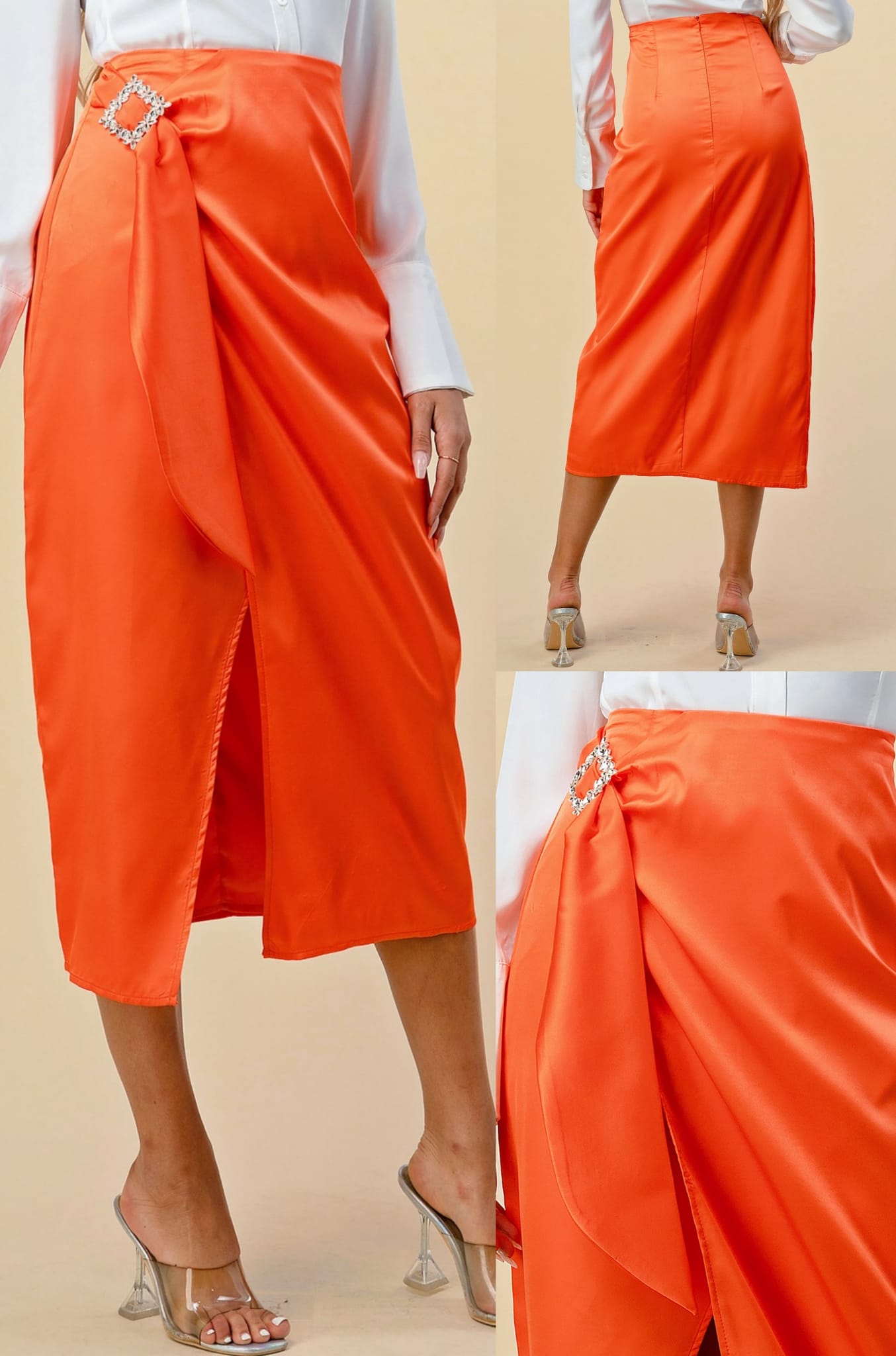 Neon Orange Skirt