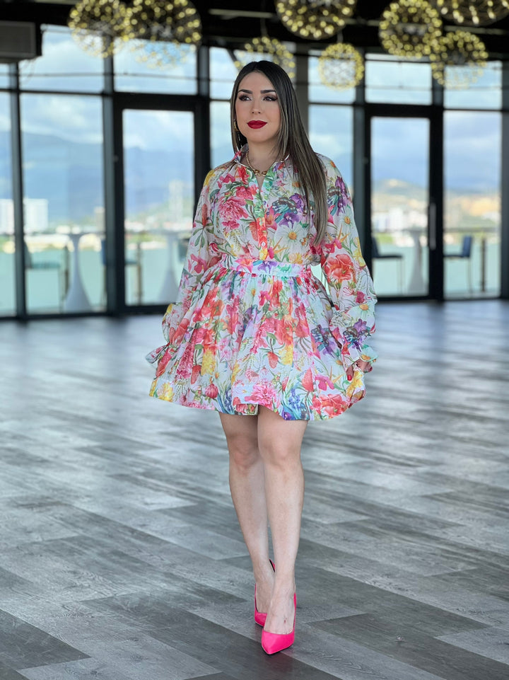 Floral Skirt Set