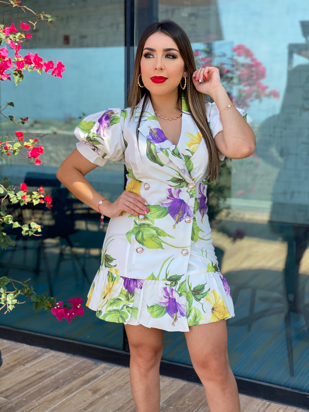 Floral Print Midi Dress